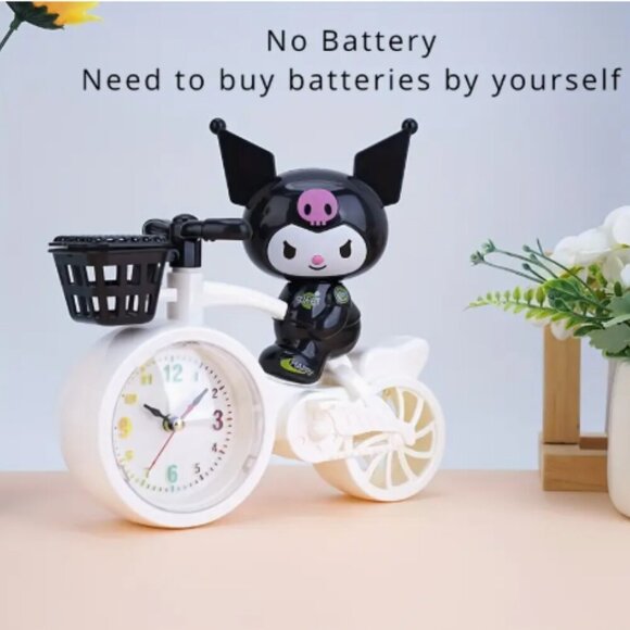 Kuromi Bicycle Alarm Clock Operates on Battery NWT - Picture 1 of 2